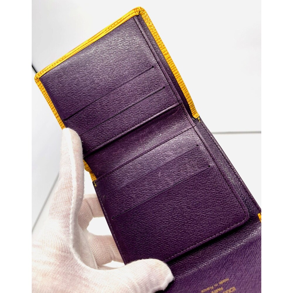 LOUIS VUITTON Portefeiulle Elise Yellow Epi Leather Credit Trifold Wallet France - Picture 13 of 13